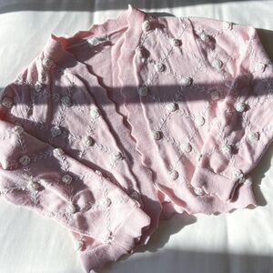 anvoyage pink floral cardigan sweater womens 9‎